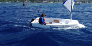 Optimist ecole de voile arue tahiti