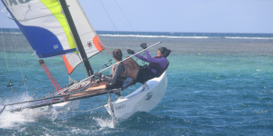 Hobby cat 16 école de voile de arue Tahiti