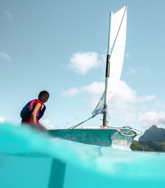 saga enfants école voile arue tahiti bateau